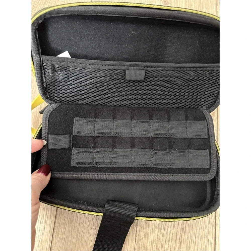 Pokemon Pikachu Case for Nintendo Switch 14 Slots Dk. Grey & Yellow